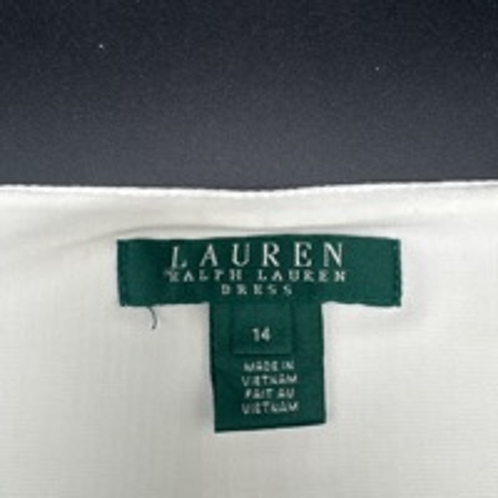 LAUREN Ralph Lauren Dress Size 14 Black and White - Picture 3 of 5